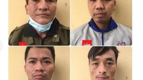 Bắt quả tang 4 đối tượng đánh bạc