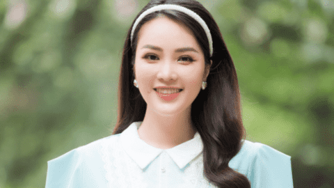 Á hậu Thụy Vân không lo lắng khi chồng đi đánh golf