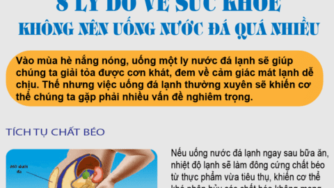 8 lý do về sức khỏe để bạn nên hạn chế uống nước đá trong mùa hè oi nóng