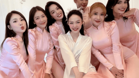 "Cô dâu tháng 6" Minh Hằng lộ diện xinh đẹp trong ngày rước dâu