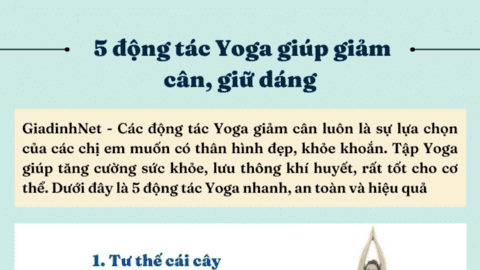 5 động tác Yoga giúp giảm cân, giữ dáng, dễ thực hiện