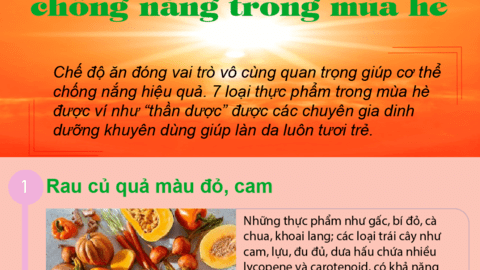 Những loại thực phẩm mùa hè được ví như "thần dược" chống nắng, các chị em nhất định phải biết