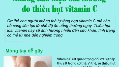 Gặp phải những dấu hiệu bất thường này nhiều khả năng cơ thể bạn đang thiếu hụt vitamin C