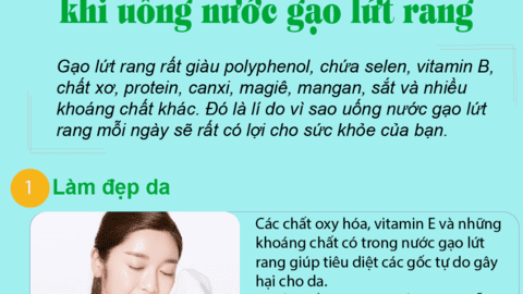 Uống gạo lứt rang mỗi ngày không những giảm cân, đẹp da, phòng ngừa nhiều căn bệnh nguy hiểm