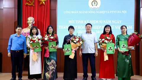 Ra mắt Ban Nữ công Công đoàn ngành NN&PTNT Hà Nội khóa VI