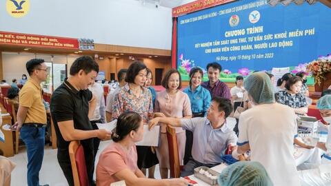 Quận Hà Đông: Tư vấn sức khỏe, tầm soát ung thư miễn phí cho đoàn viên, người lao động