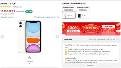 Giá iPhone 11, 12, 13 mới nhất: Loại nào cũng giảm khủng, giá siêu rẻ, cơ hội mua hàng xịn chơi Tết