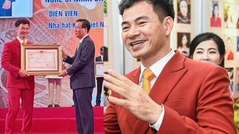 Xuân Bắc có những chia sẻ đầu tiên khi nhận danh hiệu NSND sáng nay