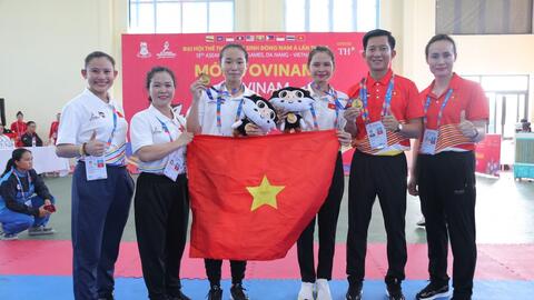 Đoàn thể thao Việt Nam đang dẫn đầu bảng tổng sắp huy chương