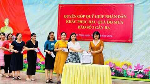 Phát động quyên góp ủng hộ các em học sinh vùng lũ lụt