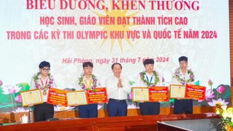 Hải Phòng: 467 đoạt giải học sinh giỏi cấp thành phố bảng A
