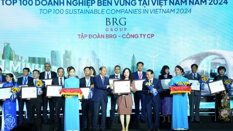 BRG lần thứ 4 được vinh danh Doanh nghiệp Bền vững Việt Nam