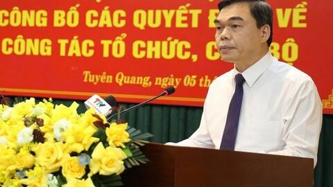 Ông Ma Thế Hồng giữ chức Phó Bí thư Tỉnh ủy Tuyên Quang