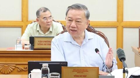 Tổng Bí thư Tô Lâm: Bố trí, sắp xếp cán bộ đúng nguyên tắc, không để phát sinh vấn đề phức tạp nội bộ