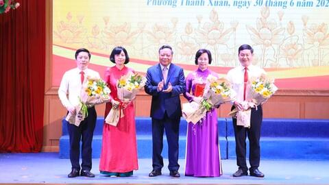Đồng chí Bùi Huyền Mai giữ chức Bí thư Đảng ủy phường Thanh Xuân