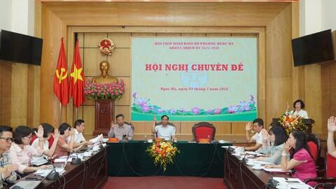 Tập trung chuẩn bị tổ chức thành công Đại hội Đảng bộ phường Ngọc Hà