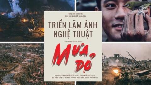 Triển lãm ảnh nghệ thuật "Mưa đỏ"