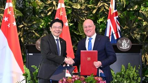 Singapore và New Zealand ký kết quan hệ đối tác chiến lược toàn diện