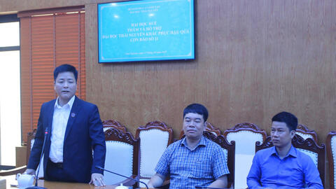 Đại học Huế đồng hành cùng Đại học Thái Nguyên sau bão số 11
