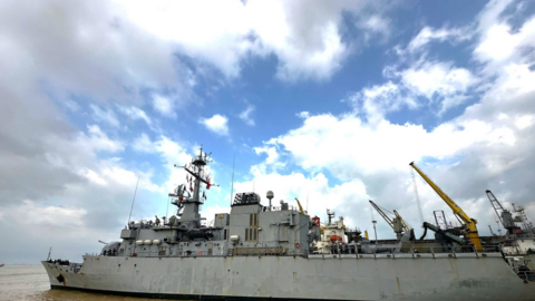 Tàu tuần dương của Hải quân Pháp thăm Đà Nẵng