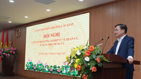 Cầu Giấy nâng chuẩn quản lý 67 tòa chung cư