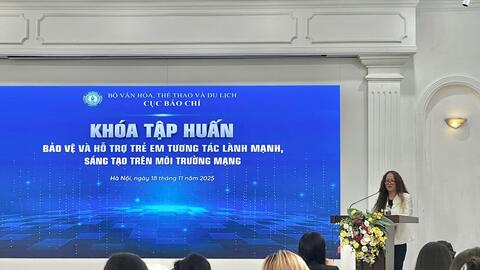 Tăng cường bảo vệ và hỗ trợ trẻ em tương tác lành mạnh, sáng tạo trên môi trường mạng