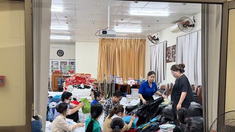 Tuổi trẻ TP Hồ Chí Minh chung tay hỗ trợ học sinh Khánh Hòa khắc phục hậu quả lũ lụt