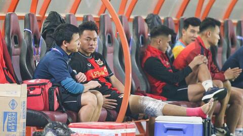Tiền vệ Nguyễn Thái Sơn đứt dây chằng, nghỉ thi đấu dài hạn