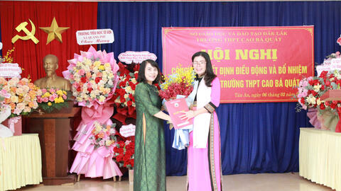 Sở GD&ĐT Đắk Lắk bổ nhiệm cán bộ quản lý trường học