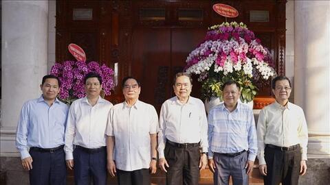 Chủ tịch Quốc hội Trần Thanh Mẫn thăm, chúc Tết nguyên lãnh đạo Đảng, Nhà nước