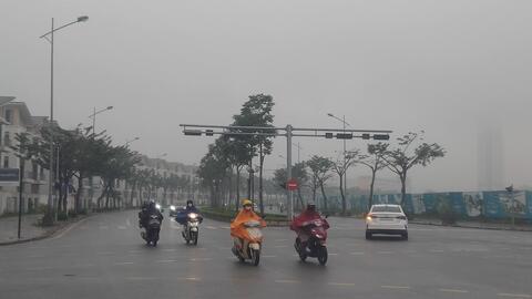 Hà Nội có mưa phùn và sương mù rải rác