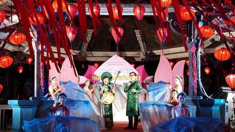 Tiếng ca vọng cổ đậm sắc xuân Thăng Long lan tỏa giữa không gian di sản Thủ đô