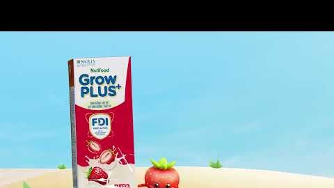 NUTIFOOD GROWPLUS+ VỊ DÂU SỮA - ĐÒN BẨY TĂNG CÂN CHO BÉ