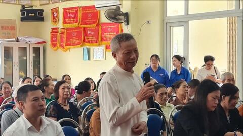 Hội nghị tiếp xúc cử tri, vận động bầu cử đối với người ứng cử Đại biểu HĐND Phường Xuân Đỉnh