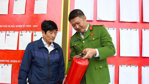 Tăng cường phòng cháy, chữa cháy phục vụ bầu cử tại các xã, phường