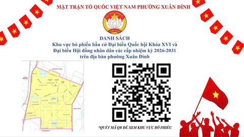 Xuân Đỉnh triển khai bản đồ số các điểm bầu cử phục vụ cử tri