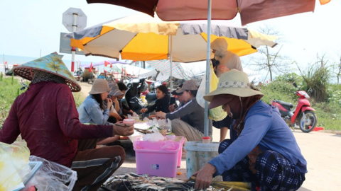 Nghệ An: Mùa cá trích nướng tạo “cơn sốt” hút khách ven biển