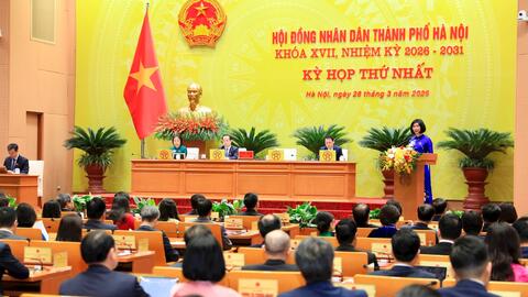 Kỳ họp thứ nhất HĐND thành phố Hà Nội khóa XVII quyết định nhiều nội dung quan trọng
