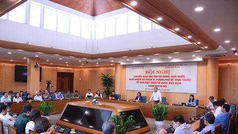 Chuyển giao 18 hội do Đảng, Nhà nước giao nhiệm vụ về Ủy ban MTTQ Việt Nam thành phố Hà Nội