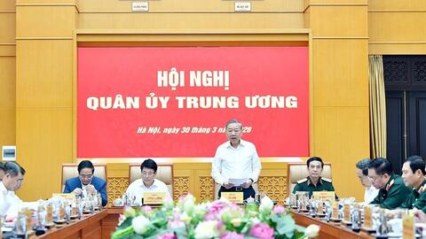 Tổng Bí thư Tô Lâm chủ trì Hội nghị Quân ủy Trung ương
