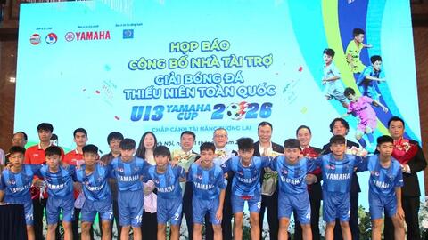 47 đội bóng tranh tài Giải bóng đá thiếu niên U13 toàn quốc năm 2026