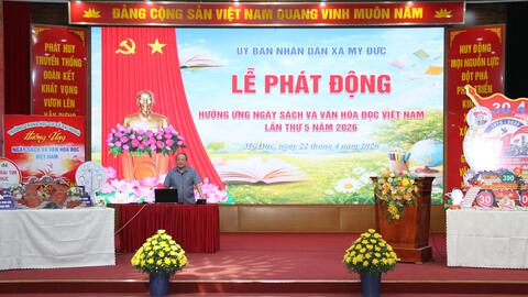 Lan tỏa phong trào đọc sách trên địa bàn xã Mỹ Đức