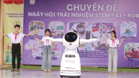 Sân chơi công nghệ cho học sinh nông thôn qua Ngày hội AI & Robotics