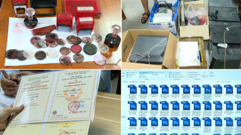 Hàng loạt trường đại học, sở giáo dục và đào tạo các tỉnh bị làm giả con dấu