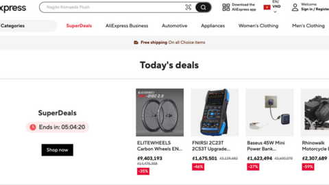 Nền tảng thương mại AliExpress bị Liên minh châu Âu phạt 550 triệu euro