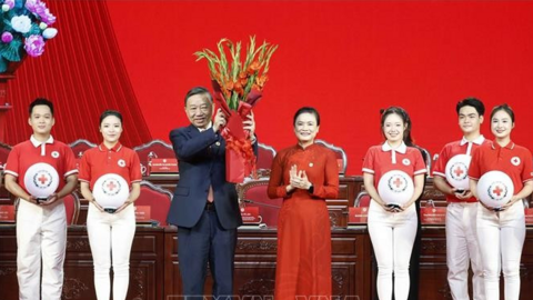 Tổng Bí thư, Chủ tịch nước Tô Lâm dự Đại hội đại biểu toàn quốc Hội Chữ thập đỏ Việt Nam