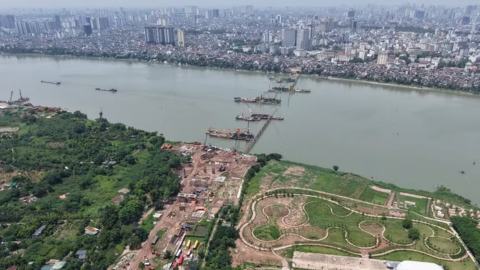 Hà Nội: Điều chỉnh, tổ chức giao thông phục vụ thi công cầu Trần Hưng Đạo
