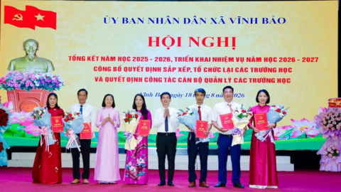 Hải Phòng nhiều xã, phường công bố quyết định sắp xếp trường học