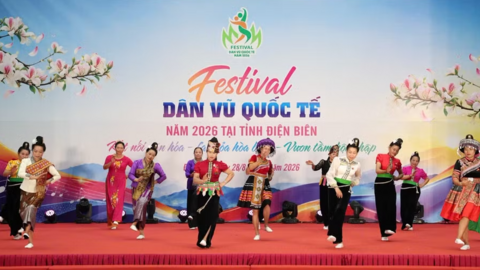 Điện Biên khai mạc Festival Dân vũ Quốc tế năm 2026