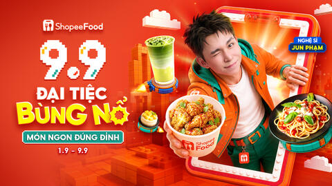 "Sạc" năng lượng cho tháng 9 đầy hứng khởi với ShopeeFood 9.9